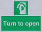 SA402: Turn anti-clockwise to open