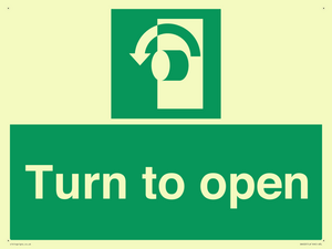 SA402: Turn anti-clockwise to open