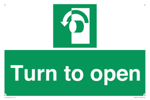 SA402: Turn anti-clockwise to open