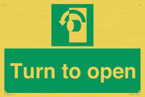 SA402: Turn anti-clockwise to open