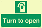 SA402: Turn anti-clockwise to open