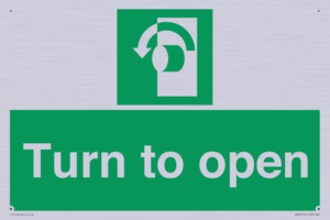 SA402: Turn anti-clockwise to open