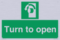 SA402: Turn anti-clockwise to open