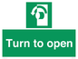 SA402: Turn anti-clockwise to open