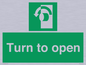 SA402: Turn anti-clockwise to open