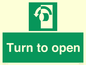 SA402: Turn anti-clockwise to open