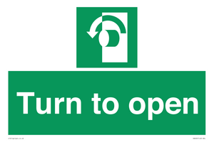 SA402: Turn anti-clockwise to open