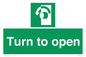 SA402: Turn anti-clockwise to open