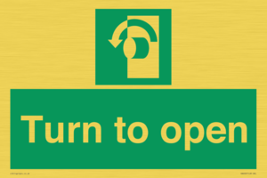 SA402: Turn anti-clockwise to open