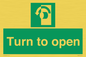 SA402: Turn anti-clockwise to open