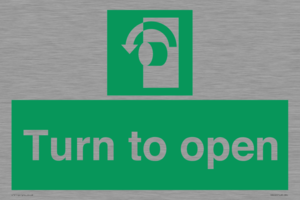 SA402: Turn anti-clockwise to open
