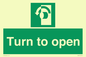 SA402: Turn anti-clockwise to open