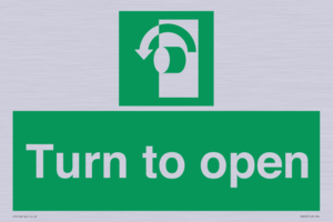 SA402: Turn anti-clockwise to open