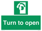 SA402: Turn anti-clockwise to open