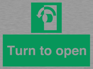SA402: Turn anti-clockwise to open