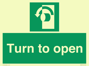 SA402: Turn anti-clockwise to open