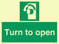SA402: Turn anti-clockwise to open