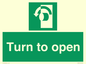 SA402: Turn anti-clockwise to open