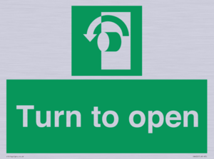 SA402: Turn anti-clockwise to open