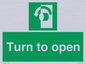 SA402: Turn anti-clockwise to open