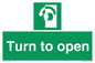 SA402: Turn anti-clockwise to open