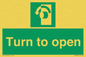 SA402: Turn anti-clockwise to open