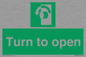 SA402: Turn anti-clockwise to open