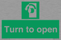 SA402: Turn anti-clockwise to open