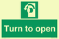 SA402: Turn anti-clockwise to open
