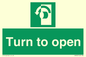 SA402: Turn anti-clockwise to open