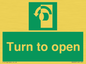 SA402: Turn anti-clockwise to open