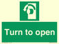 SA402: Turn anti-clockwise to open
