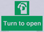 SA402: Turn anti-clockwise to open