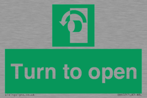 SA402: Turn anti-clockwise to open
