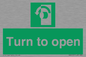SA402: Turn anti-clockwise to open