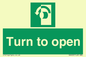 SA402: Turn anti-clockwise to open