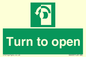 SA402: Turn anti-clockwise to open