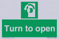 SA402: Turn anti-clockwise to open