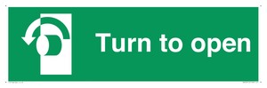 SA402: Turn anti-clockwise to open