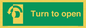 SA402: Turn anti-clockwise to open