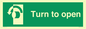 SA402: Turn anti-clockwise to open
