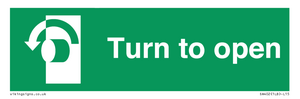 SA402: Turn anti-clockwise to open