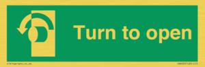 SA402: Turn anti-clockwise to open