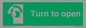 SA402: Turn anti-clockwise to open