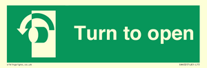 SA402: Turn anti-clockwise to open