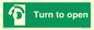 SA402: Turn anti-clockwise to open