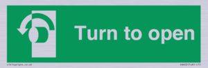 SA402: Turn anti-clockwise to open