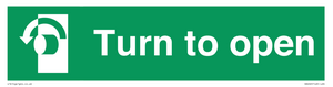 SA402: Turn anti-clockwise to open