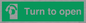 SA402: Turn anti-clockwise to open