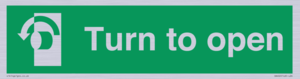 SA402: Turn anti-clockwise to open